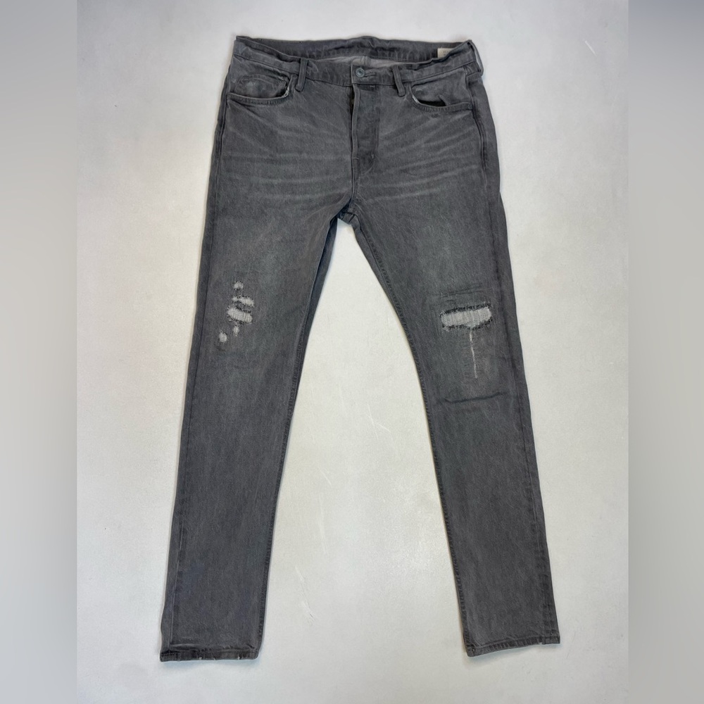ALLSAINTS  Rex Denim Jeans Men Size 32 x 32 Gray Distressed